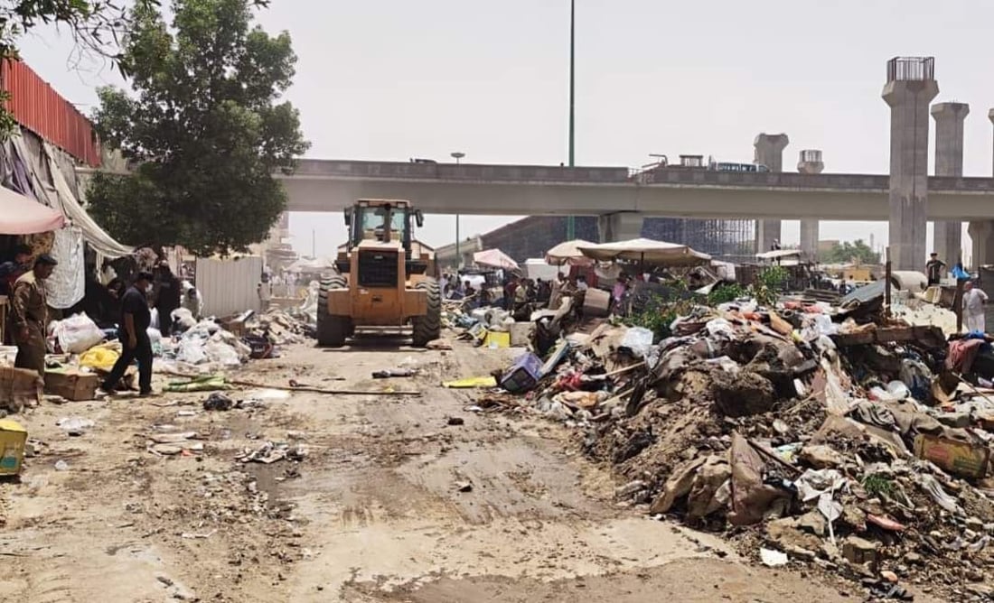 بلا تفاهم.. صور لـ”شفل” السماوة وهو يدمّر كل شيء في طريقه بعد نهاية المهلة