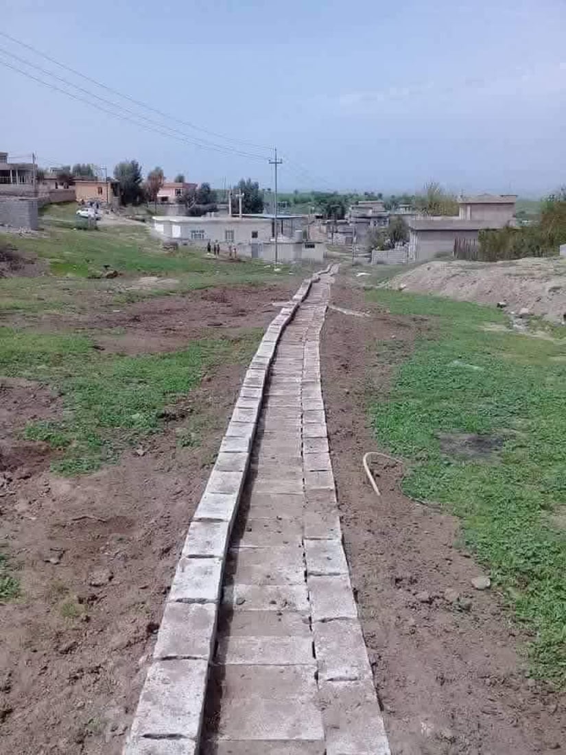 Villagers in Erbil village build special pathway for visually impaired muezzin to safely reach mosque