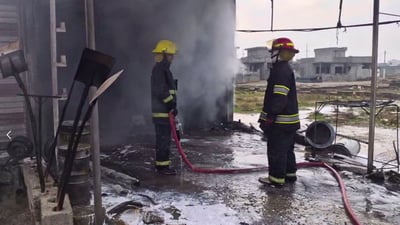 كۆگایەكی كەلوپەلی بیناسازی بووە خۆڵەمێش