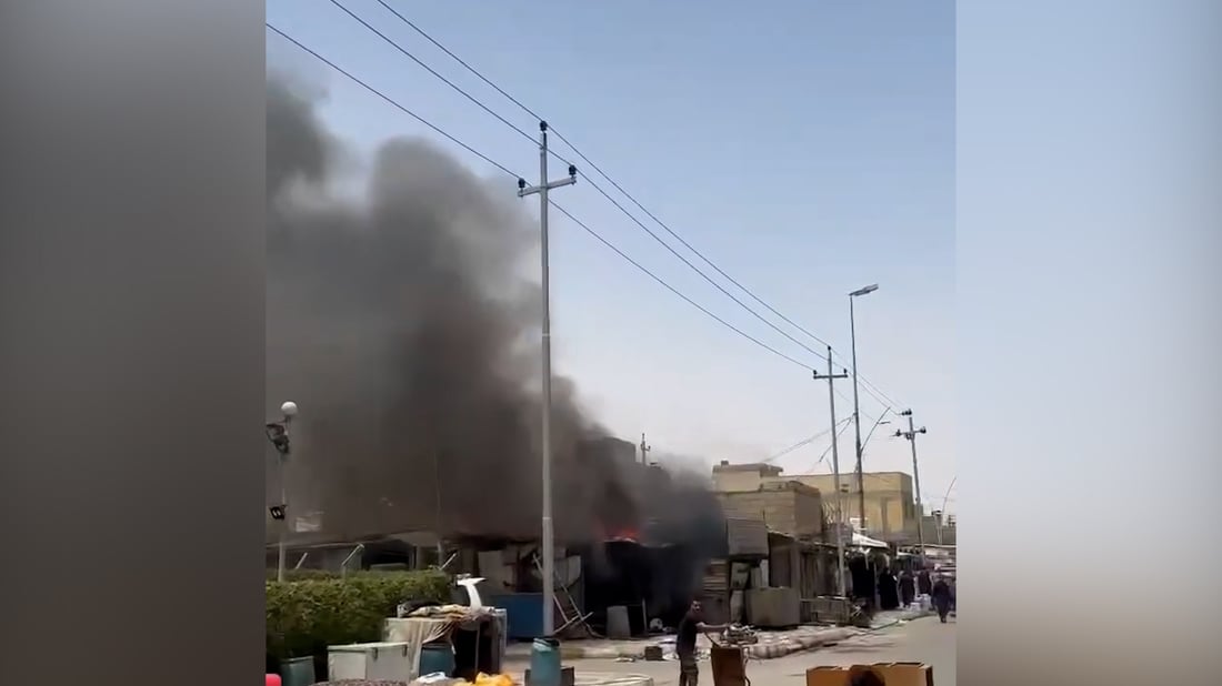 فيديو: خلل في لوحة السيطرة يتسبب باحتراق مولدة أهلية وسط الناصرية