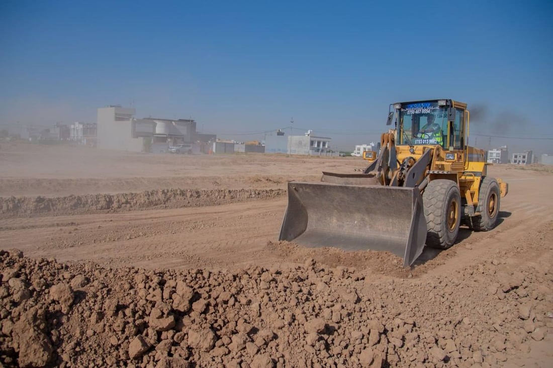 شارەوانی عەزمی جەزم کردووە؛ كاره‌كانی پڕۆژه‌ خزمەتگوزارییەکەی باغلومناره چڕتر ده‌كرێنەوە