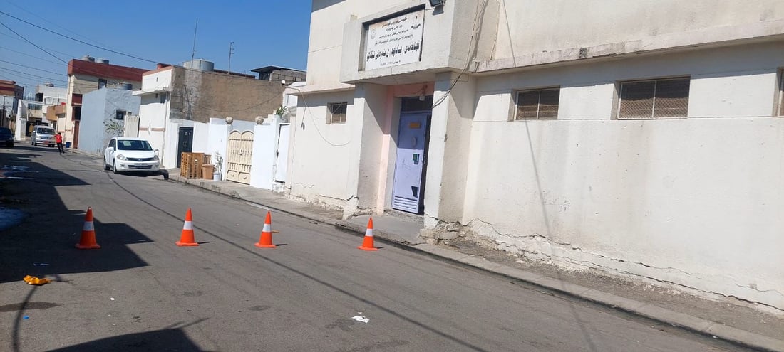 لە بەردەمى قوتابخانەکانى هەولێر تاسە دانرا