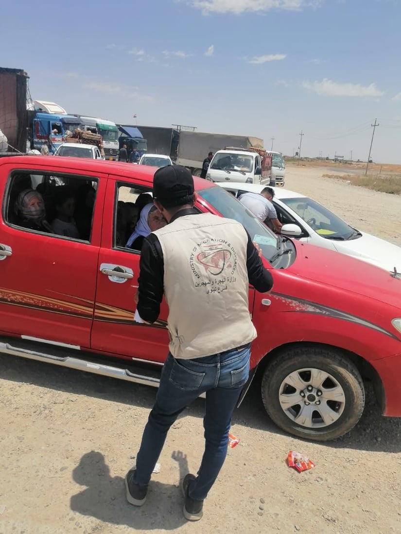 صور: وجبة جديدة من النازحين تعود من مخيم “شاريا” في دهوك إلى نينوى