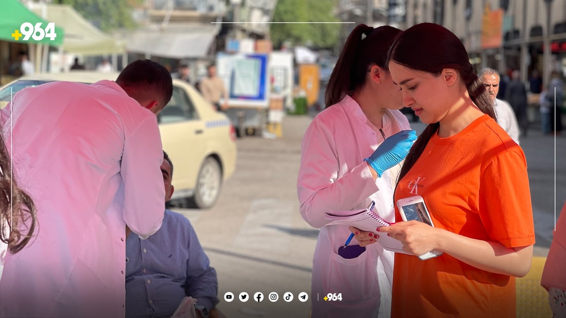 لە بەردەرکی سەرا خوێندکاران پشکنین بۆ ددانی ھاوڵاتیان دەکەن