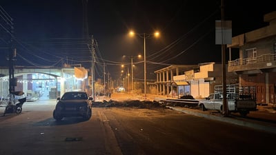 هەڵەبجە؛ شەقامی بەردەم نەخۆشخانەی عەنەب داخرا