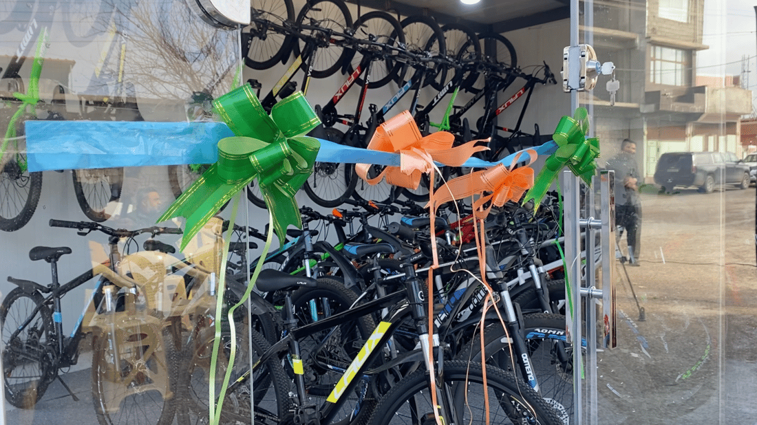 Halabja charity bike-sharing project launched in Khurmal subdistrict