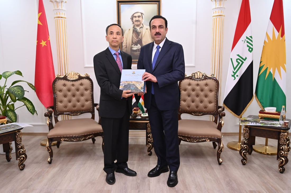 فيزا الصين لمواطني كردستان قريباً وحديقة عصرية بأربيل.. لقاء بين المحافظ والقنصل