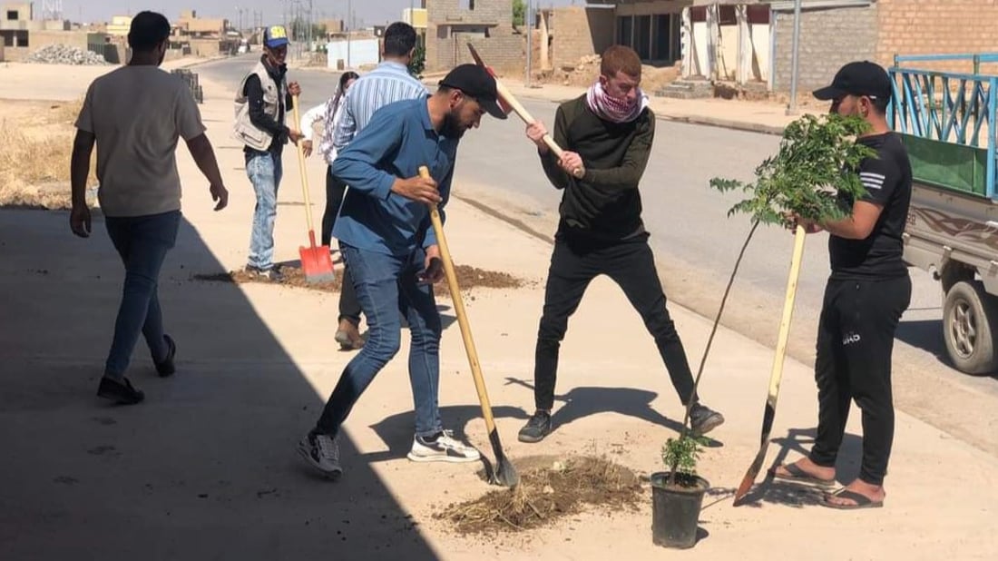 نينوى: شتلة سبحبح لكل شهيد في “شيخ خدر” والتمويل من الأمم المتحدة (صور)
