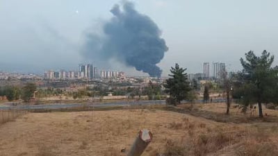 Large fire breaks out in Sulaymaniyah industrial area, affecting several stores