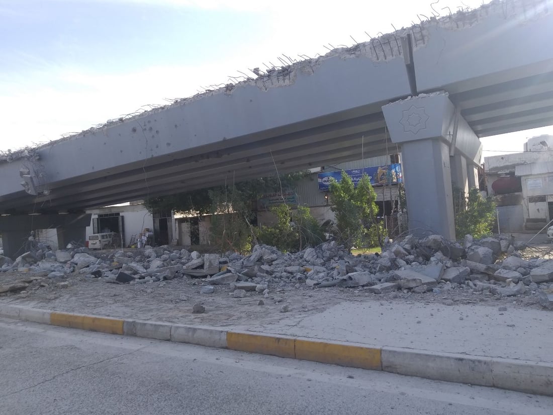 صور: الأتراك بدأوا بتنفيذ جسر الطوبجي الدوار للاستغناء عن التقاطع “المزعج”