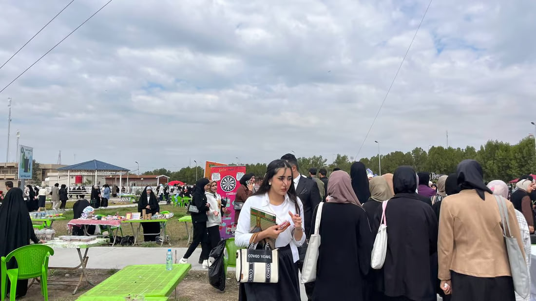Basra university petroleum engineers society hosts charity bazaar