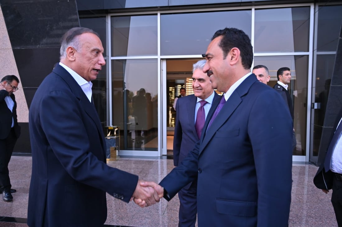 مصطفى الكاظمي يصل إلى أربيل