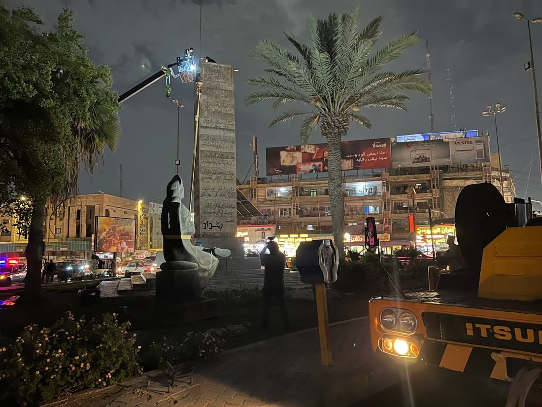 نصب “فتاة بغداد” في الأندلس مجدداً.. نقلها إلى العلاوي “كان قراراً فردياً”