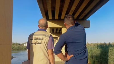 مروا فإنها آمنة.. حديثة تنفي وجود أضرار هيكلية في جسرها الخرساني