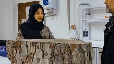 خوێندکارێکی زانکۆی سۆران لەرێگەی دارە بەتەمەنەکانەوە گۆڕانی کەشوهەوا دیاریدەکات