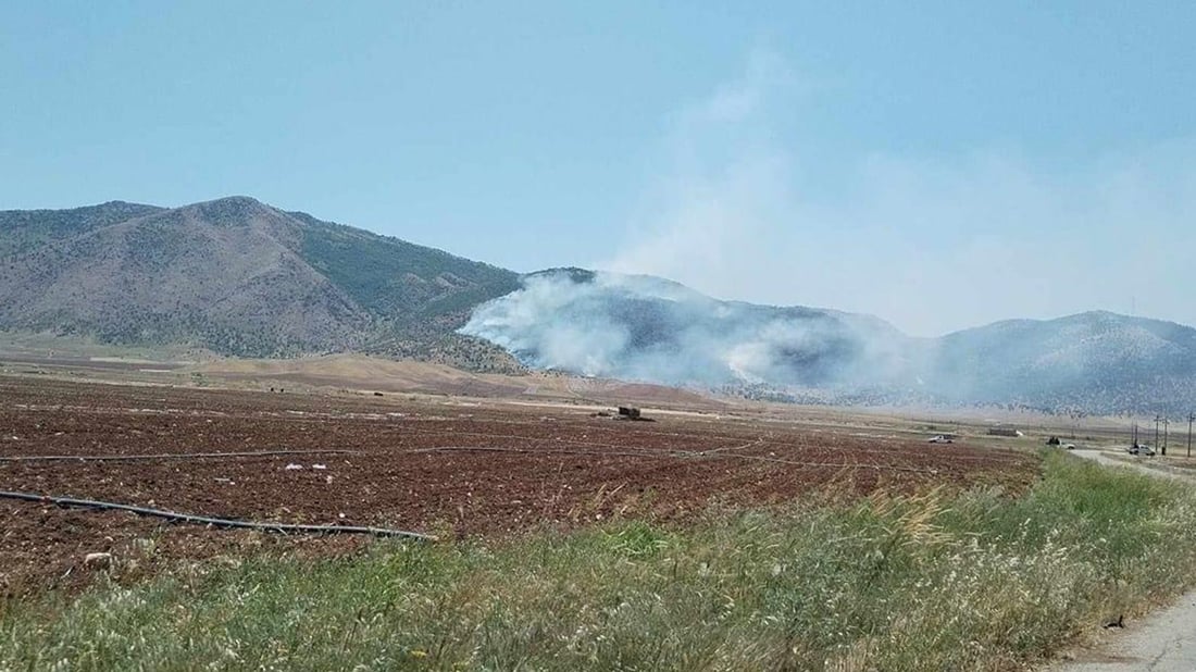 هەورەبروسکە  500 دۆنم دارستانی پێنجوێنی سووتاند