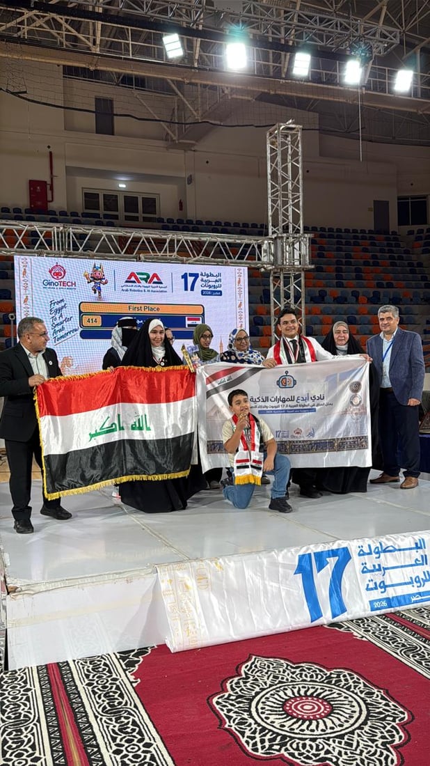 روبوتات العراق تكتسح العرب.. نادي “أبدع” يحصد ثالث لقب على التوالي من مصر