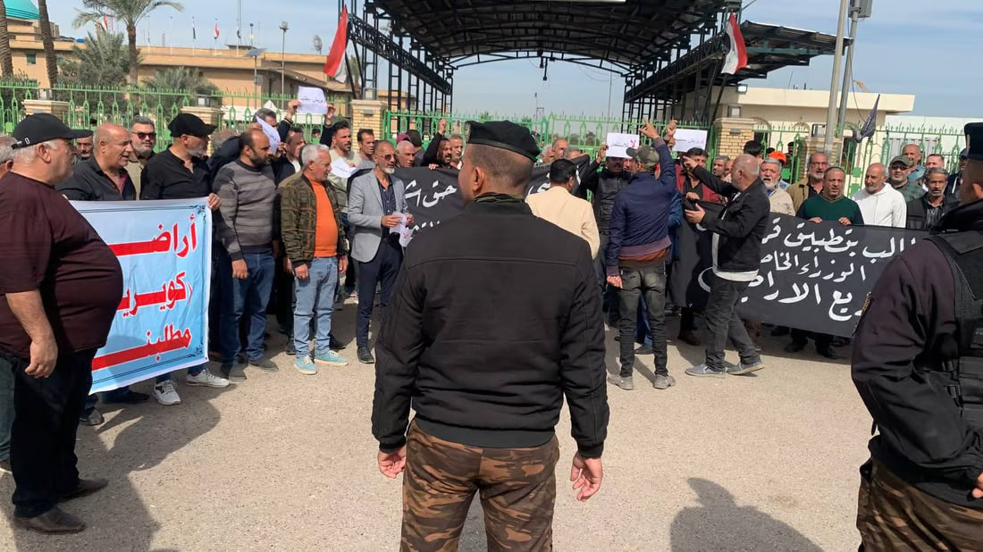 Railway employees protest land allocation policies in Baghdad
