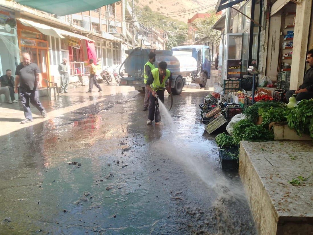 هەڵەبجە خۆى بۆ وەرزى بارانبارین ئامادە دەکات