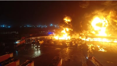 7 کاتژمێرە ئاگرەکەی پاڵاوگەی هەولێر بەردەوامە