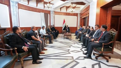 الحلبوسي يناقش ممثلين عن ذوي ضحايا الحمدانية توصيات البرلمان حول الفاجعة