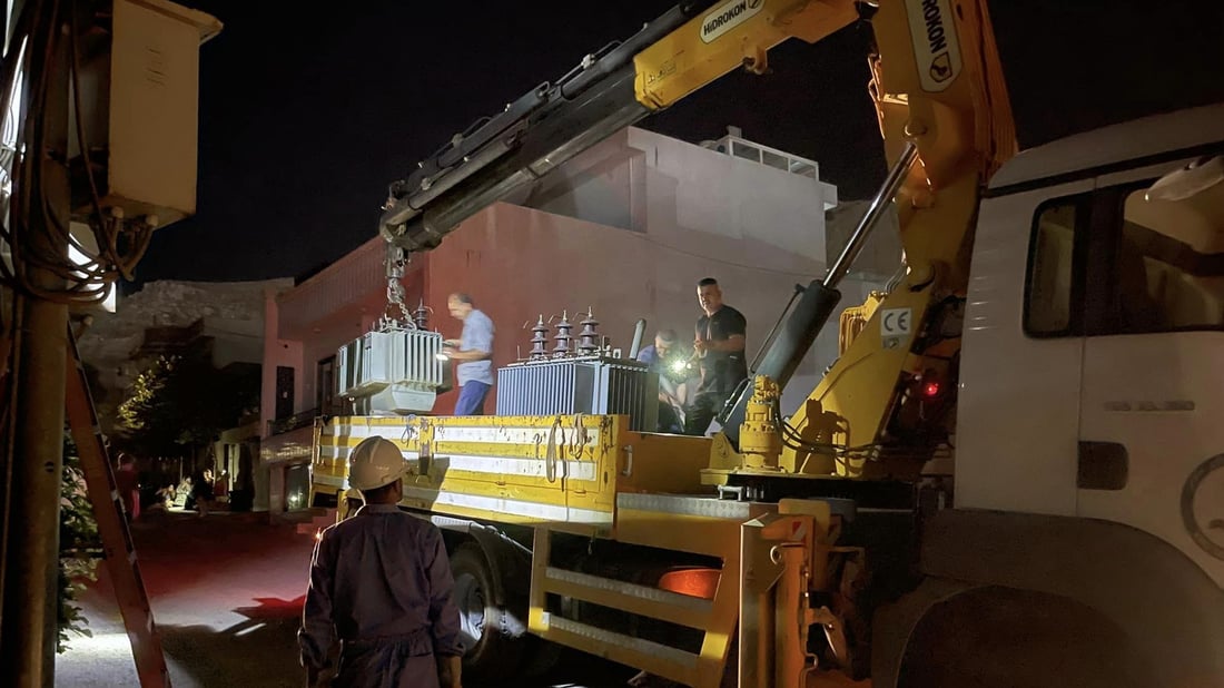 بەهۆى بوونى چەند نەخۆشێک کارەبا بۆ گەڕەکێک دەگەڕێتەوە