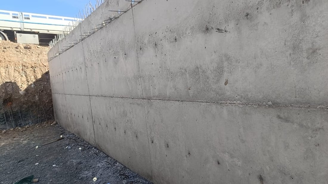 ئاوبارەیەکی کۆنکرێتی تەییا 2% ـی کارەکانی ماوە 