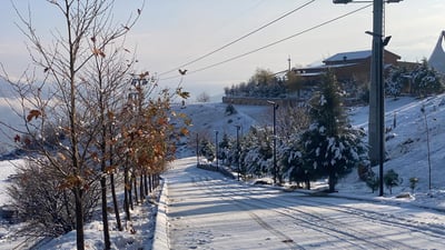 صور: جبل كورك في أربيل يكتسي بالثلوج