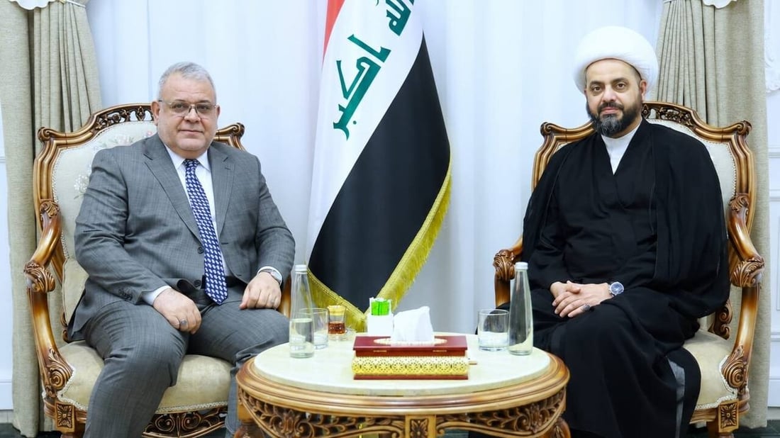 قيس الخزعلي يبحث مع رئيس اجتثاث البعث تطوير العمل واعتماد المهنية والشفافية