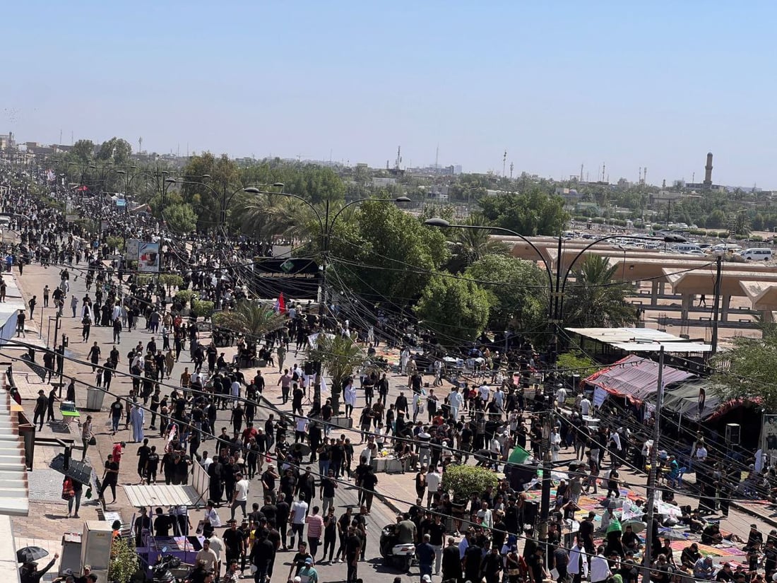 صور من بغداد الكرخ: الصدريون يحتشدون في الشعلة لأداء صلاة الجمعة الموحدة