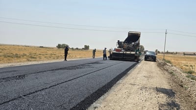 زیاتر لە %85ـی کارەکانی رێگەی دووانزە ئیمام – قەرەبڵاغ تەواو بووە