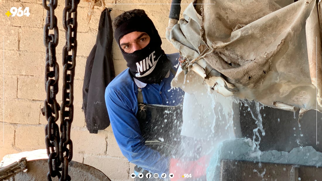 ژیان لەنێو کارگەی رێکخستنی بەرد لە دەربەندیخان