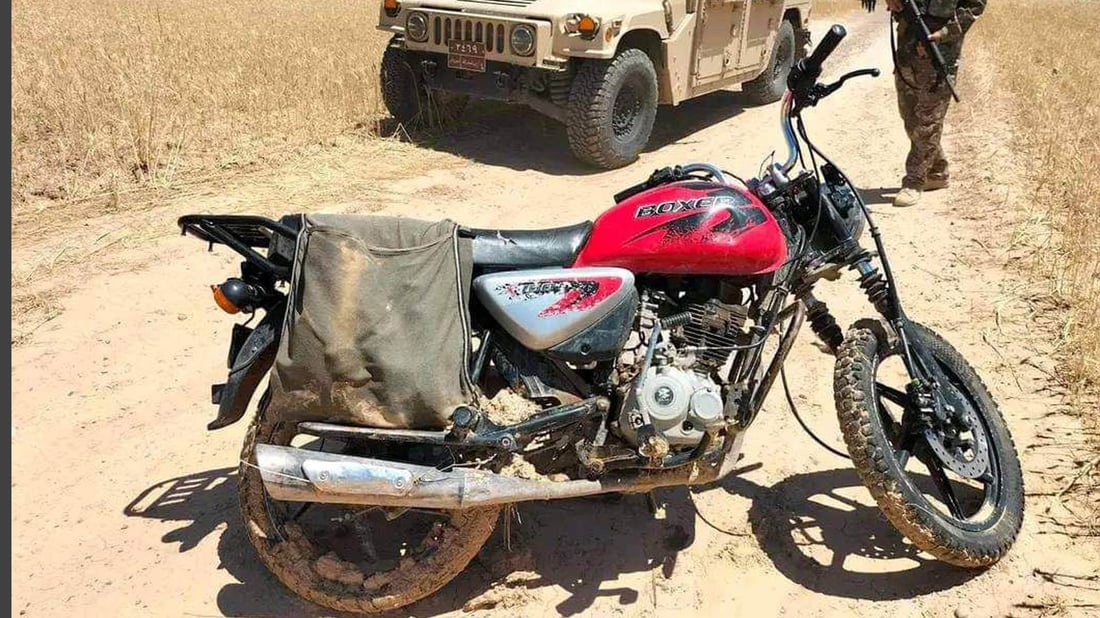 چەند بۆمبێک و ماتۆڕێکی چەکدارانی رێکخراوی داعش دەستیبەسەر داگیرا