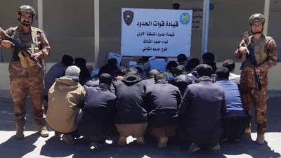الحرس يطيح بـ26 أجنبياً حاولوا اجتياز الحدود العراقية عبر السليمانية