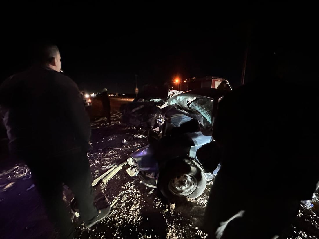 مصرع 4 أشخاص في حادث تصادم عنيف في تقاطع جلولاء (صور)