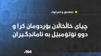 لە نێوان تەقتەق و کەرکوک بە فڕۆکەى جەنگى دوو ئۆتۆمبێل ب...