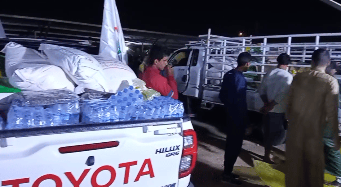 طحين ورز وسُكر وحليب.. طويريج تلبي نداء الصدر وتجمع المواد الإغاثية لغزة