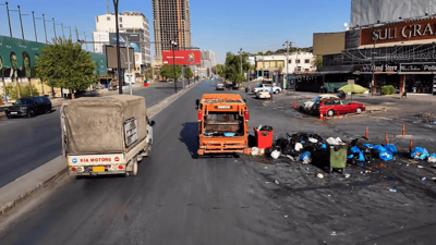 رۆژانە سێ‌ جار شەقام و شوێنە گشتیيەکانى سلێمانی پاکدەكرێنەوە