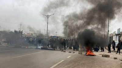 أهالي قرية علياوة يقطعون الطريق الرابط مع كركوك احتجاجاً على استثمار أراضيهم