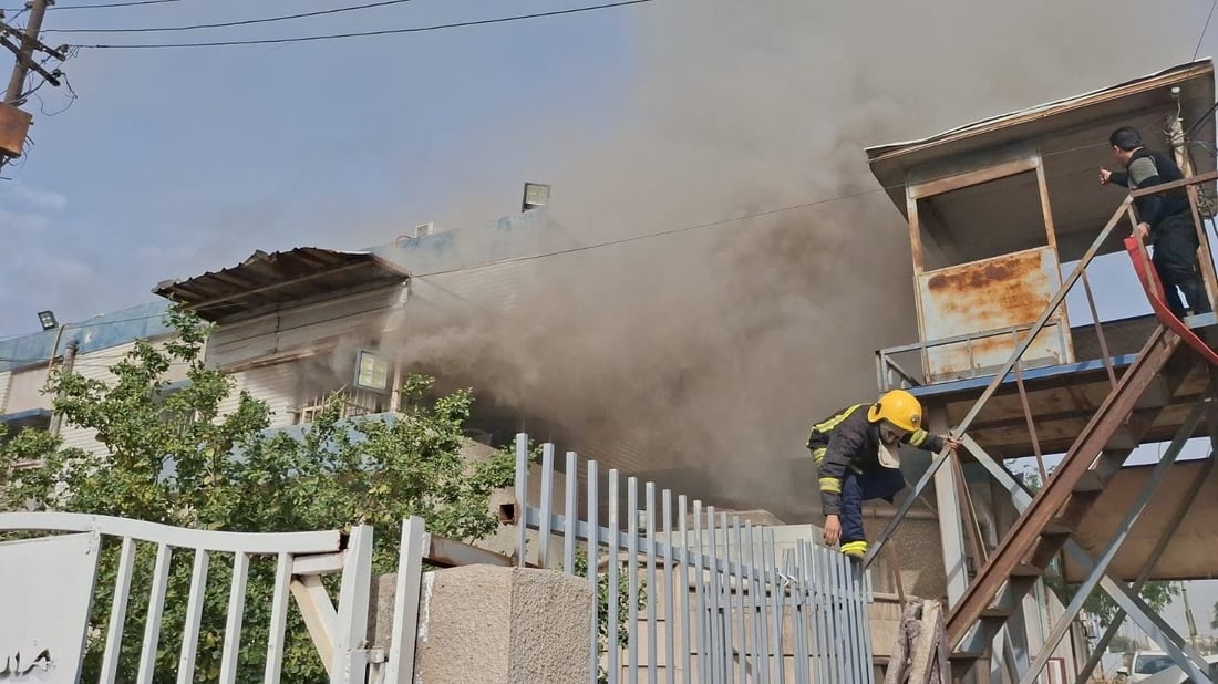 ئاگره‌كه‌ی نه‌خۆشخانه‌ی ئیبن روشد له‌ به‌غدا كۆنتڕۆڵ كرا