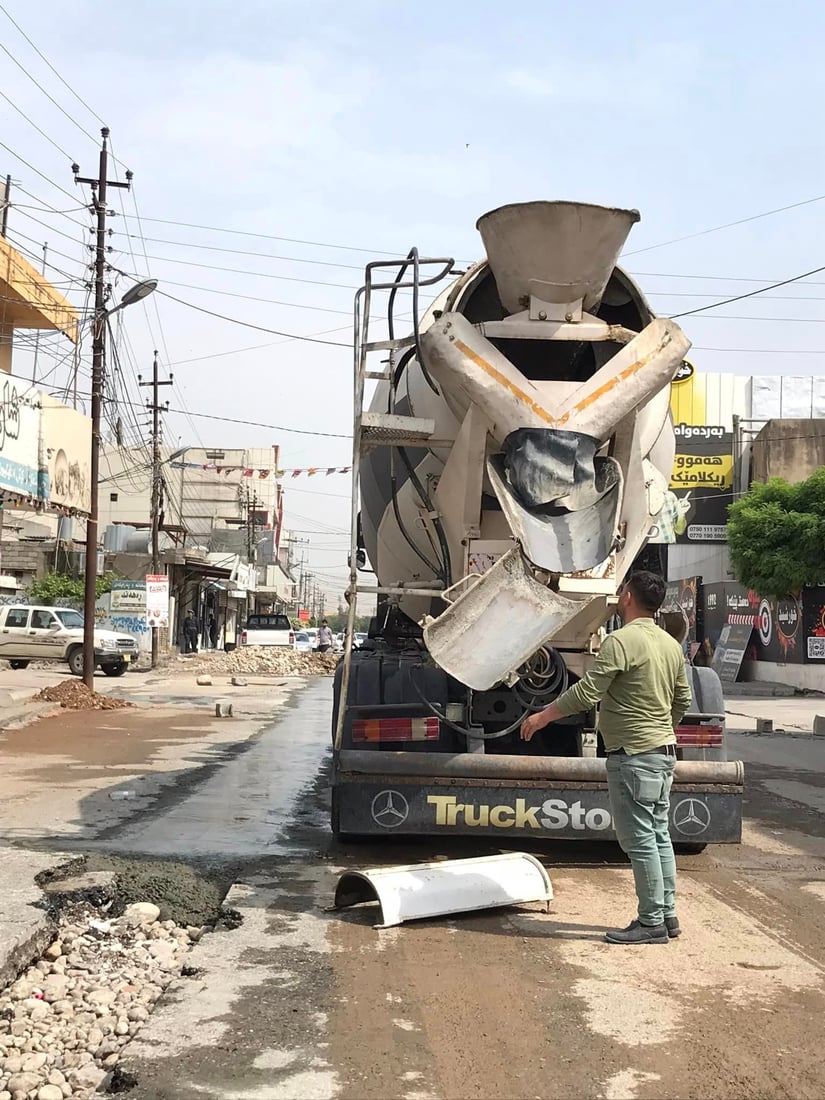 ئاو و ئاوه‌ڕۆ تێكه‌ڵبووه‌كه‌ى 300 ماڵى چوارقوڕنه‌ چاره‌سه‌ركرا