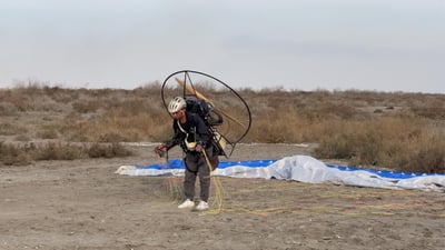Paramotor pilot defies odds after near-fatal crash