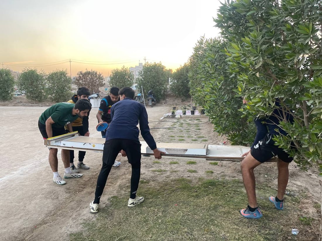 النجف تنقذ ملعب العدالة بتعهدات في الشرطة وسياج الإلبيزيا (صور)