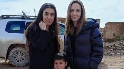 نينوى: أنجلينا جولي تصل سنجار برفقة نادية مراد