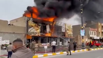 Massive fire destroys bakery in central Khanaqin