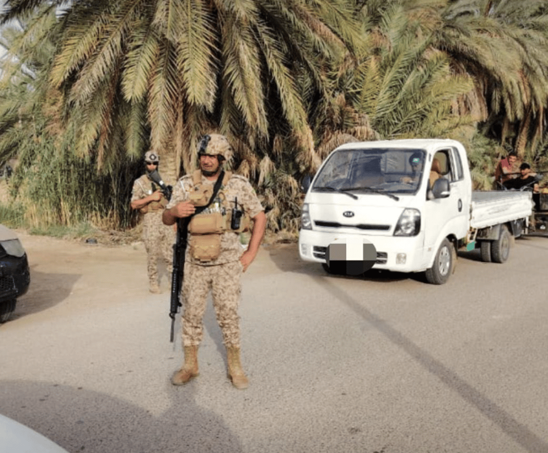 صور: عمليات بحث وتفتيش واسعة في الطارمية وأبو غريب والمحمودية
