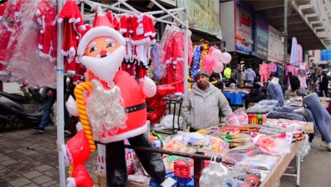 Baghdad’s markets buzz with festive spirit as new year approaches