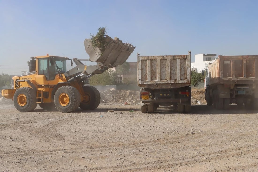 حاجیاوا لە پاشماوەی خانووبەرە پاک دەکرێتەوە