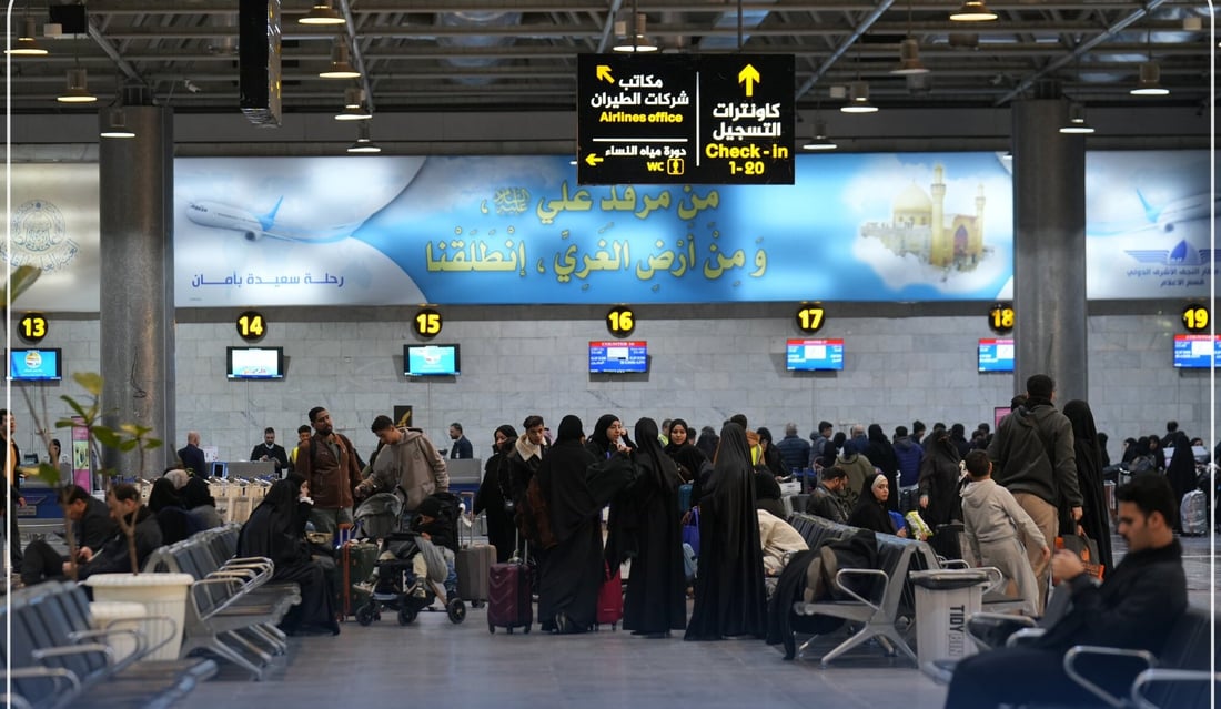 مطار النجف يستأنف غداً أولى رحلاته بعد 47 يوماً من التوقف