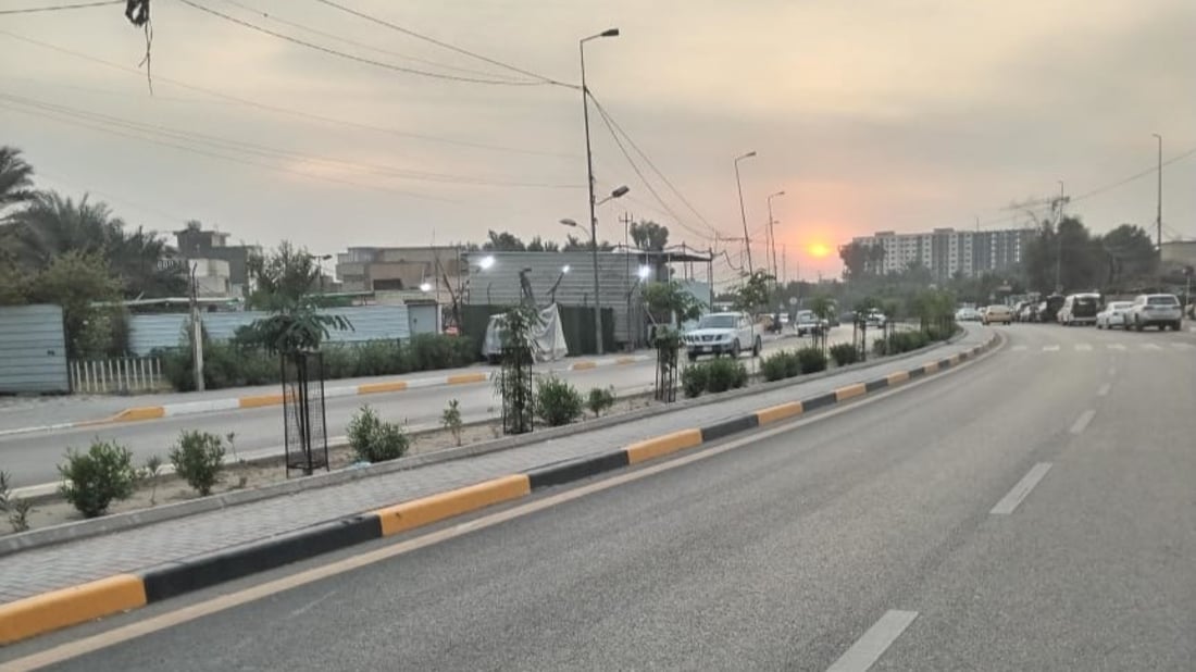 صور: 1500 شجرة ألبيزيا وداودونيا على طول شارع الضغط وسط بغداد